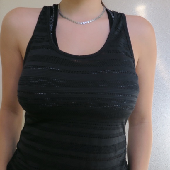 Black Workout Tank Top - Picture 2 of 3